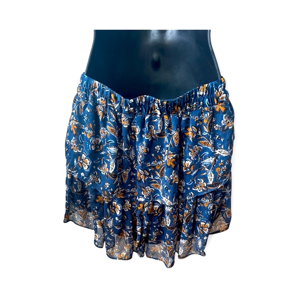 Drew Anthropology Navy Blue Women's 2 Tier Skirt Size Small NWT - Picture 2 of 5